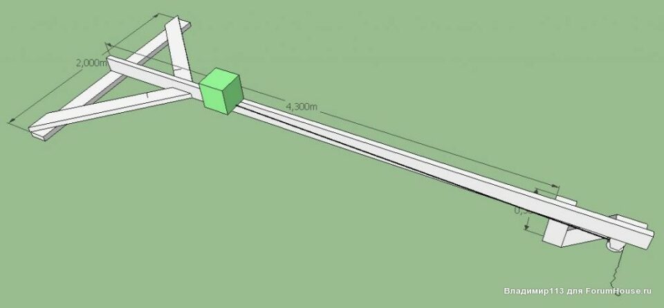 Удочка для подъема каркасных стен чертежи