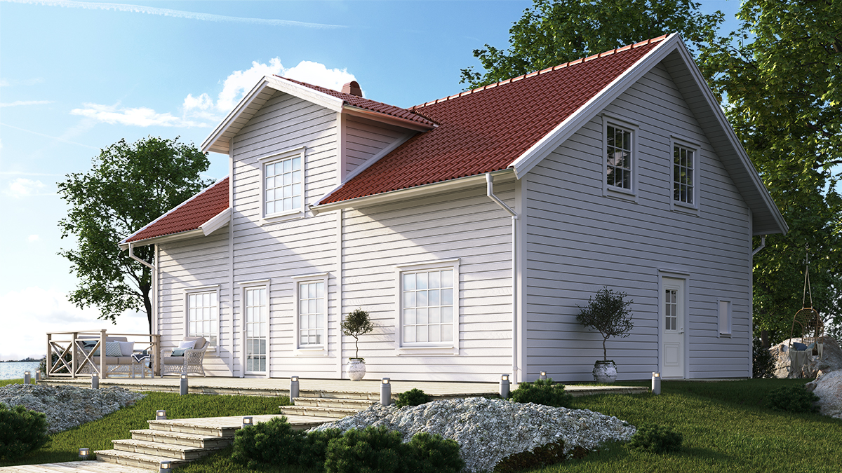 Проект шведского дома Villa Skärhamn (2-plan), 157м2 ☆ на finskidomik.ru