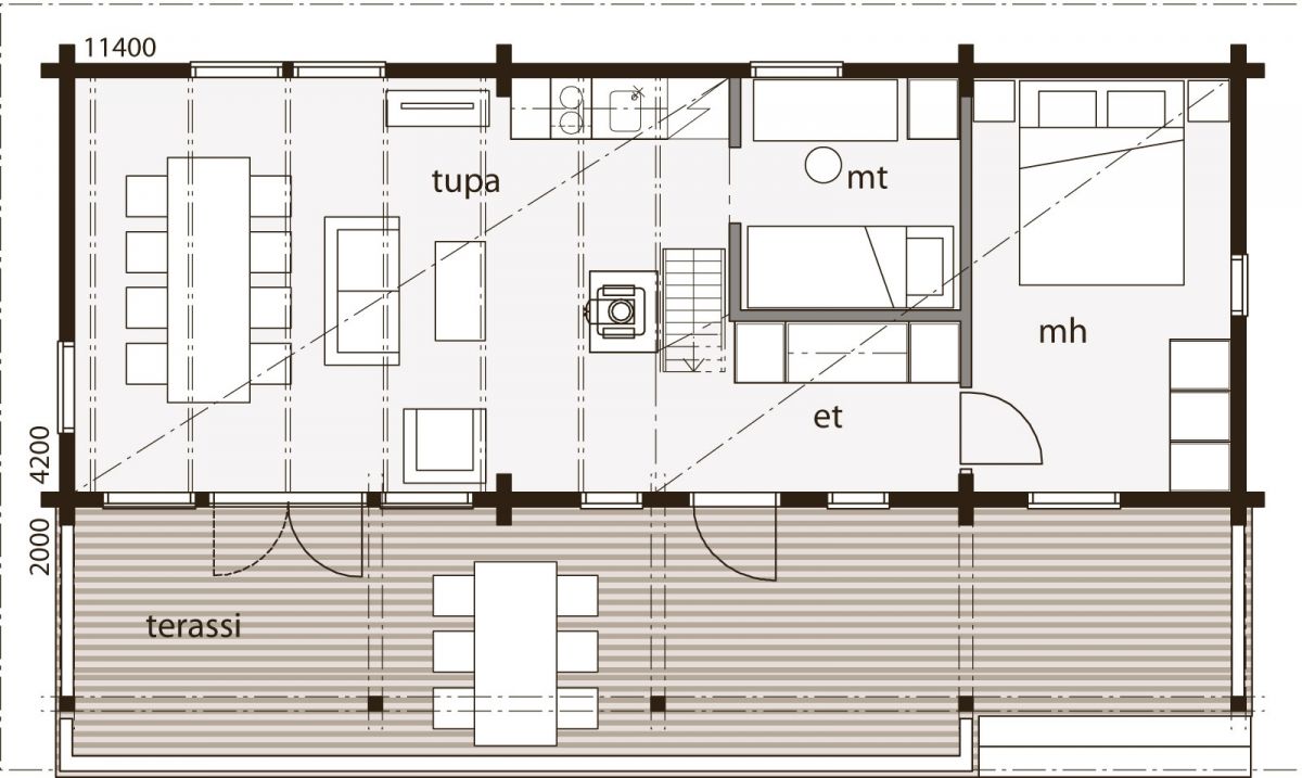 Проект дома 30 м2