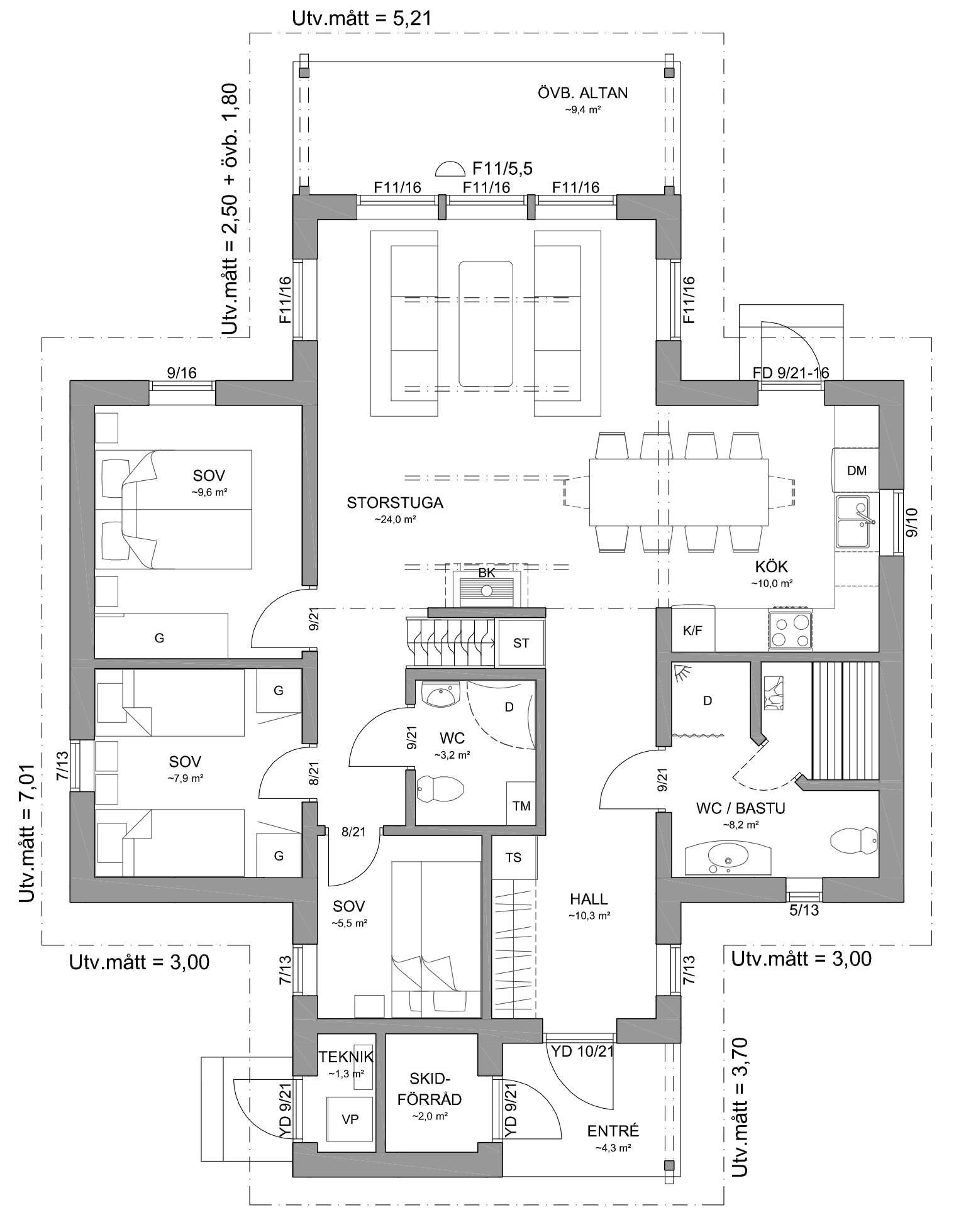 Проект шведского дома Abisko 111 - Loft, 108.8м2 ☆ на finskidomik.ru